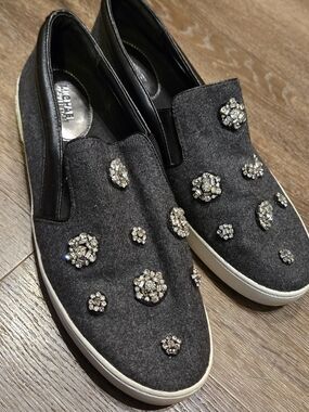 ​Michael Kors Embellished Slip-On Sneakers - Size 11M